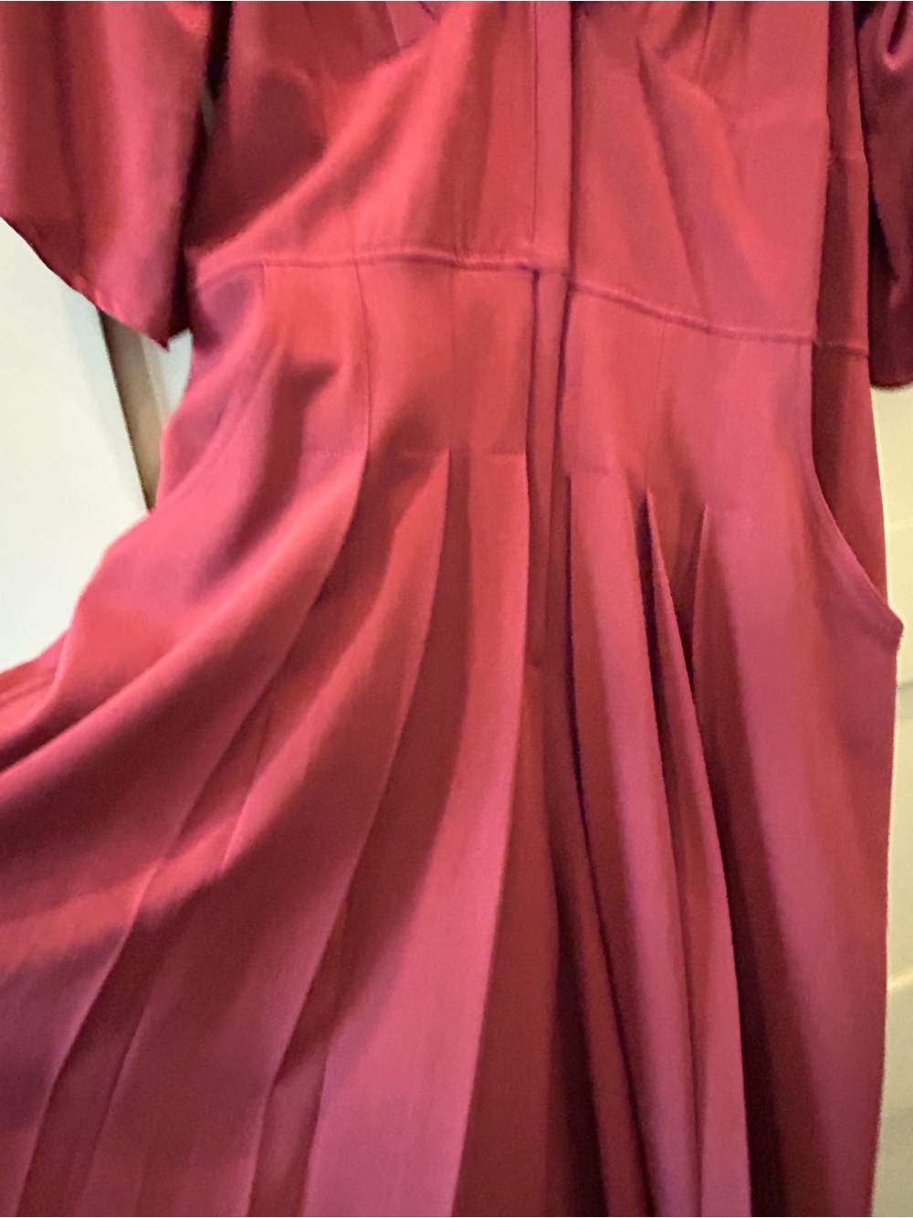 Women's Pleated Pantsuit in Rose